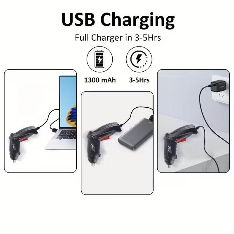 MINIDESTORNILLADOR INALÁMBRICO 47 PIEZAS